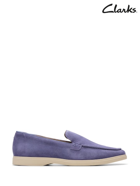 Clarks Blue Suede Torford Easy Shoes (F82992) | kr1 071