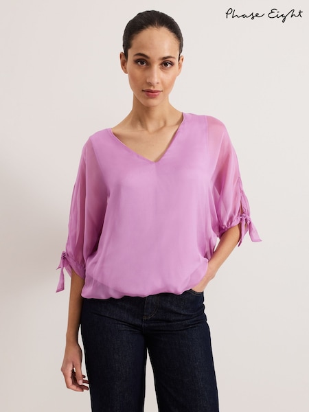Phase Eight Pink Madison Silk Blouse (F83123) | €113