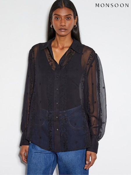 Monsoon Edie Embroidered Blouse (F83160) | 338 LEI