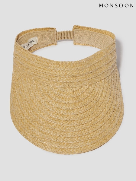 Monsoon Natural Aerin Straw Sun Visor Hat (F83162) | €35