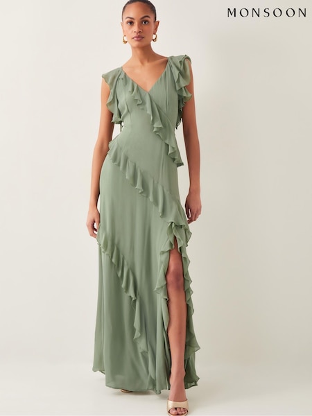 Monsoon Romy Ruffle Maxi Dress (F83232) | €205