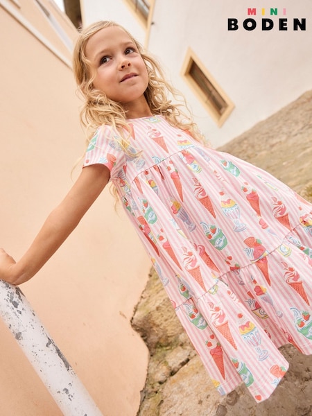 Boden 100% Cotton Ariel Twirly Jersey Dress (F83308) | ‏10.500 د.ك.‏ - ‏11.500 د.ك.‏