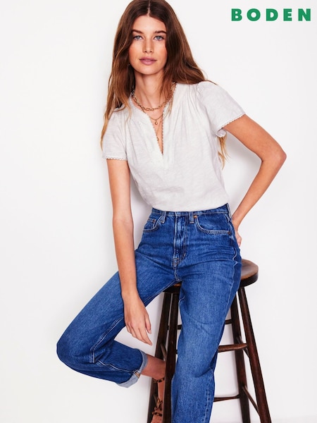 Boden 100% Cotton Ava Short Sleeve Top (F83318) | 56 €
