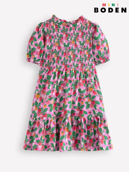 Boden 100% Cotton Aurora Shirred Twirly Dress (F83322) | 201 LEI - 238 LEI