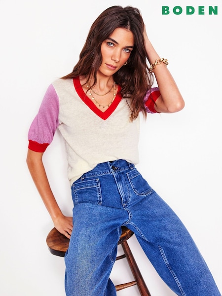 Boden Liv V-Neck T-Shirt (F83359) | 566 LEI