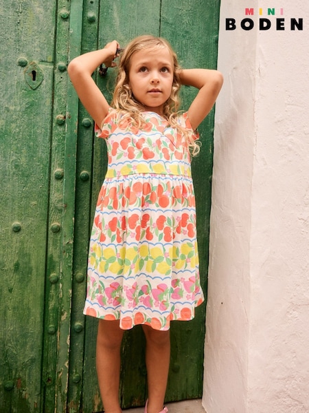 Boden Pink 100% Cotton Heart Pocket Fun Jersey Dress (F83456) | SGD 41 - SGD 45