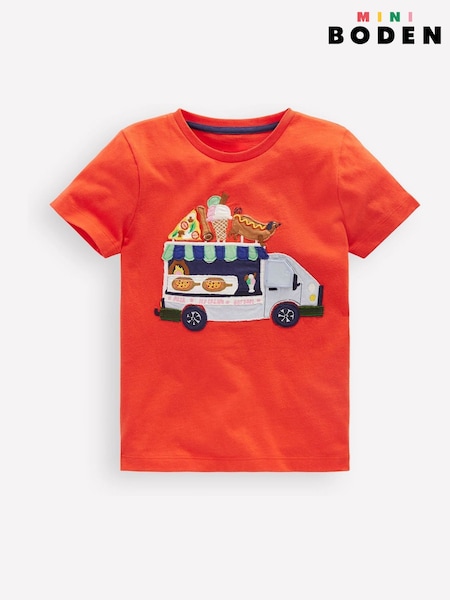 Boden Orange 100% Cotton Lift The Flap T-Shirt (F83465) | ₪106 - ₪116