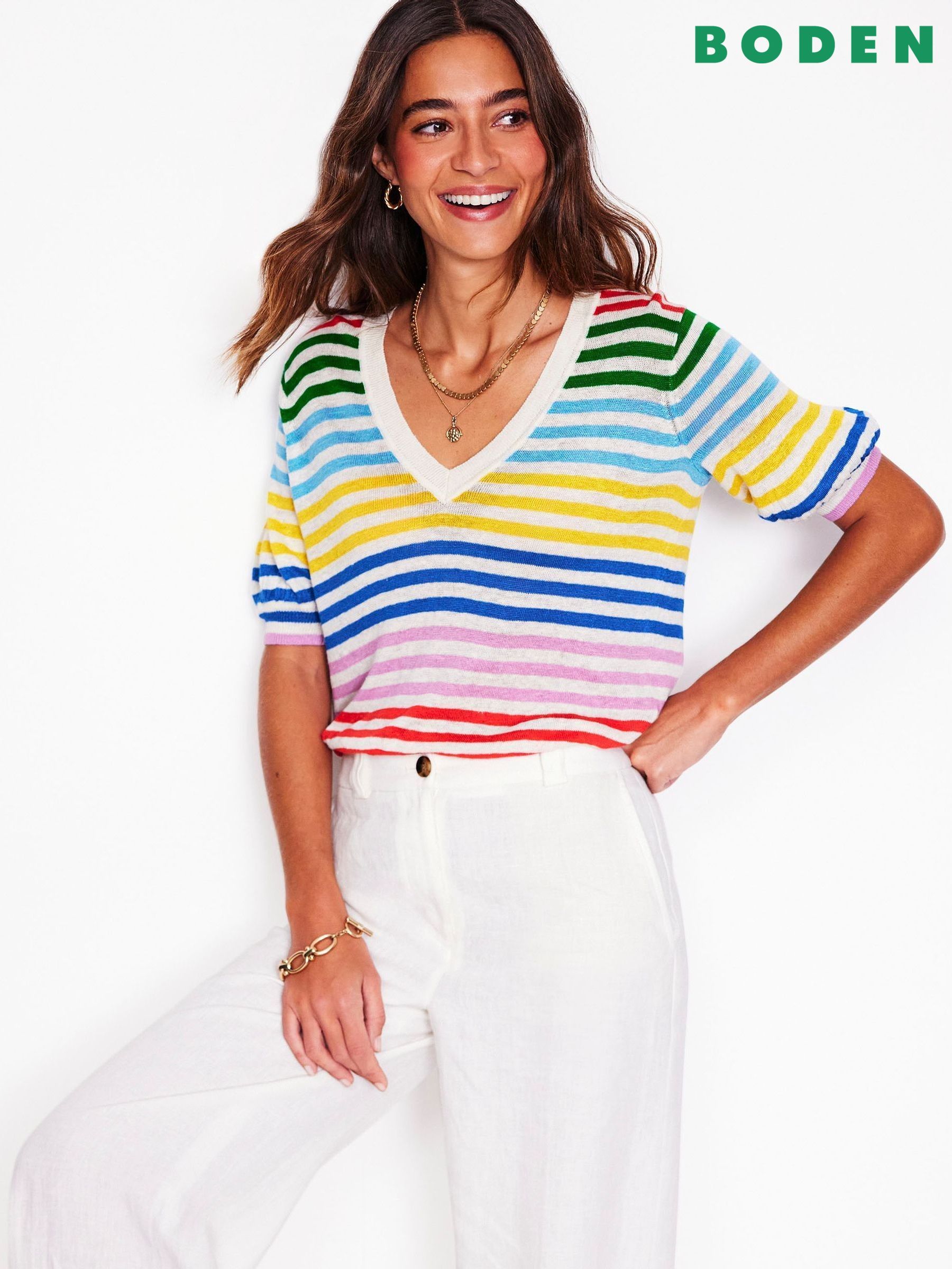 【Audire】Jane half-sleeve knit tops alp-n-rock-womens-sweater-ali-
