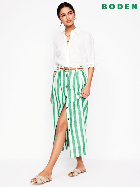 Boden Green Thomasina Midi Skirt (F83503) | 5,888 UAH