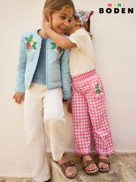 Boden Nostalgic Frill 100% Cotton Trousers (F83524) | € 40 - € 48