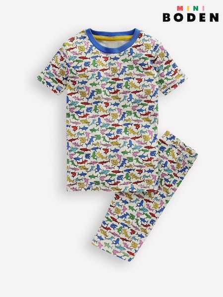 Boden Blue 100% Cotton Snug Short John Pyjamas (F83535) | R$ 205 - R$ 225