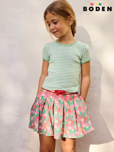 Boden 100% Cotton Pleated Jersey Skort (F83539) | ‏116‏₪ - ‏136‏ ₪