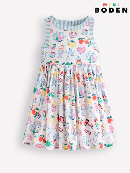 كريم - Boden Harlow Back Detail 100% Cotton Dress (F83550) | ‏17.500 د.ك.‏ - ‏19.500 د.ك.‏