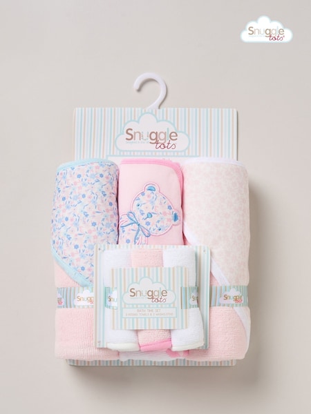 Roz deschis - Snuggle Tots Hanorac Prosoape și prosoape de spălat 3 Pachet (F83578) | 164 LEI