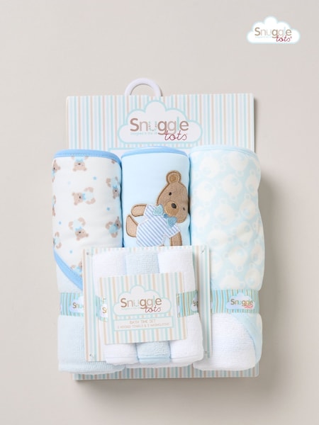 Albastru - Snuggle Tots Hanorac Prosoape și prosoape de spălat 3 Pachet (F83581) | 164 LEI