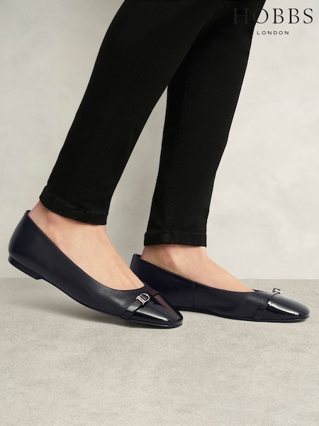 Hobbs Black Kelly Ballerinas (F83624) | €152