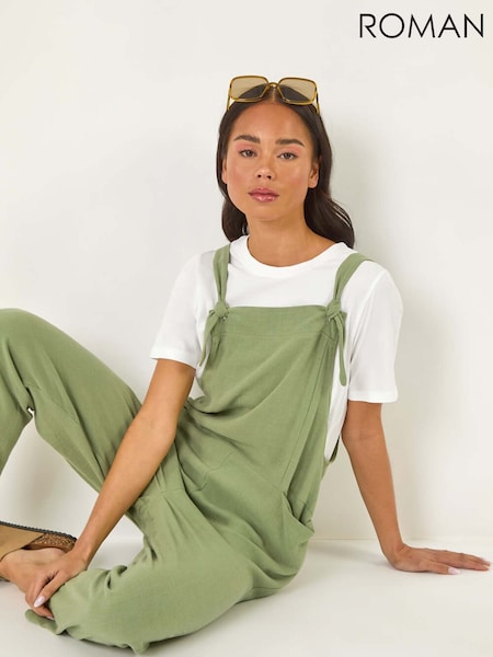 Roman Green Petite Strap Woven Jumpsuit (F83691) | OMR33