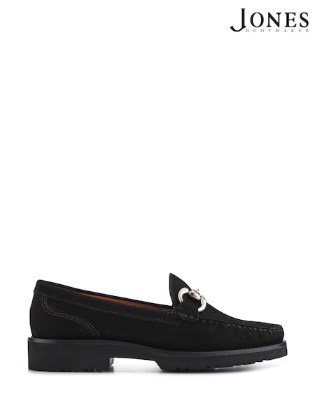 Jones Bootmaker Orlana Leather Slip-On Black Moccasins (F83763) | 490 QAR