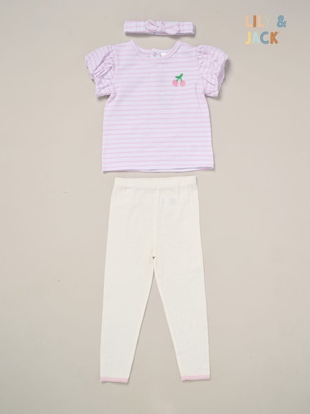 Lily & Jack Purple Printed Top and Legging Set (F83772) | €25 - €28