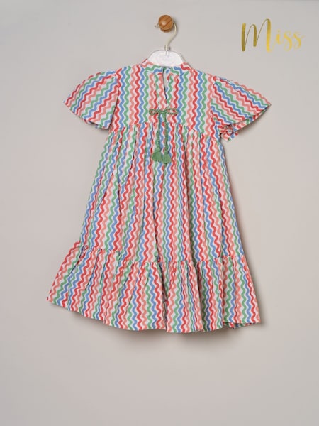 Miss Pink Printed Boho 100% Cotton Summer Dress (F83782) | €31 - €33