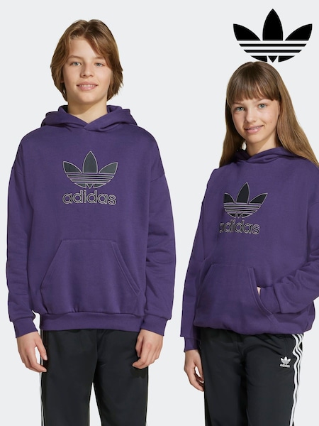 adidas Originals Purple Trefoil Hoodie Kids (F83994) | AED204