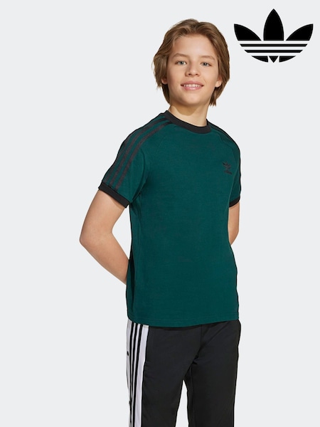 adidas Originals Green Adicolor 3-Stripes Kids T-Shirt (F84016) | €27