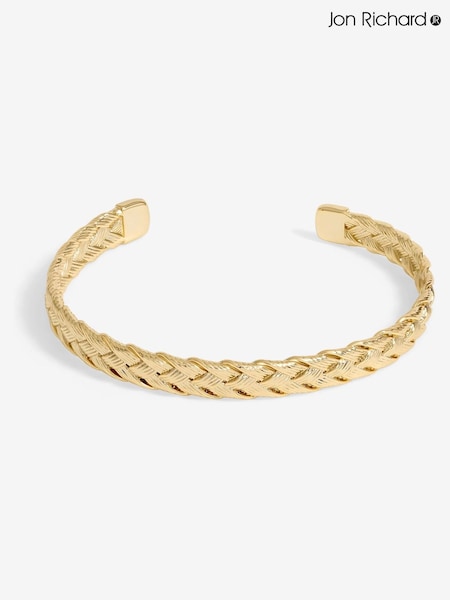 Jon Richard Gold Tone Plaited Cuff Bracelet (F84029) | AED116