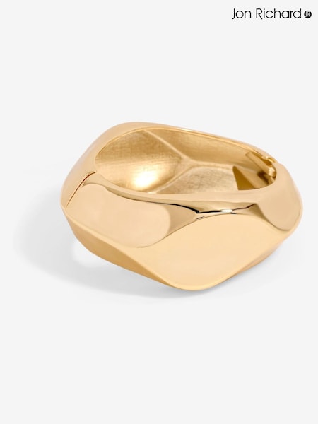 Jon Richard Gold Tone Angular Dome Cuff Bracelet (F84042) | €36
