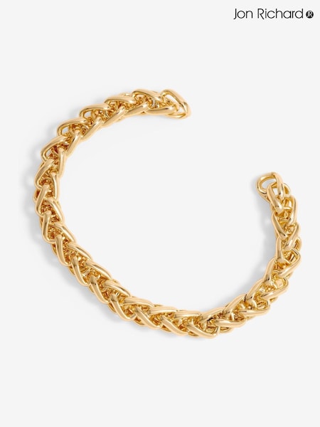 Jon Richard Gold Tone Polished Entwined Cuff Bracelet (F84043) | €25
