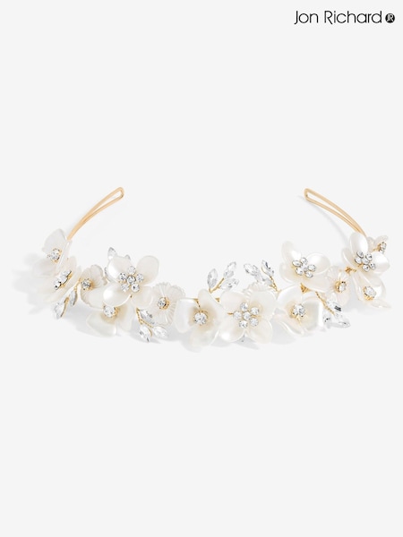 Jon Richard Floral Crystal Headband (F84057) | €53