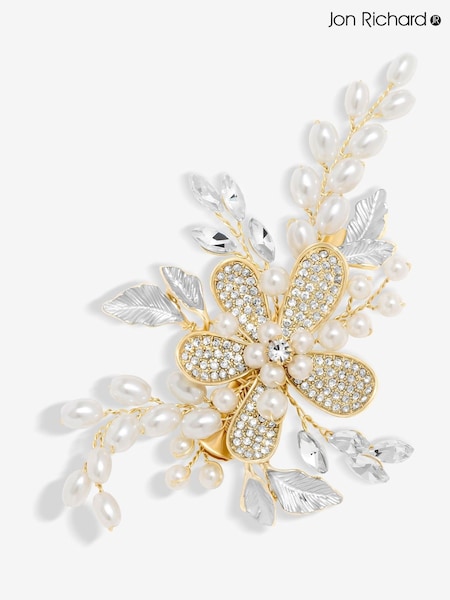 Jon Richard Floral Pearl Hair Slide (F84058) | €40