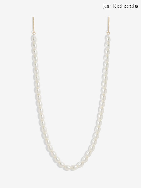 Jon Richard Gold Tone Adjustable Pearl Necklace (F84059) | €32