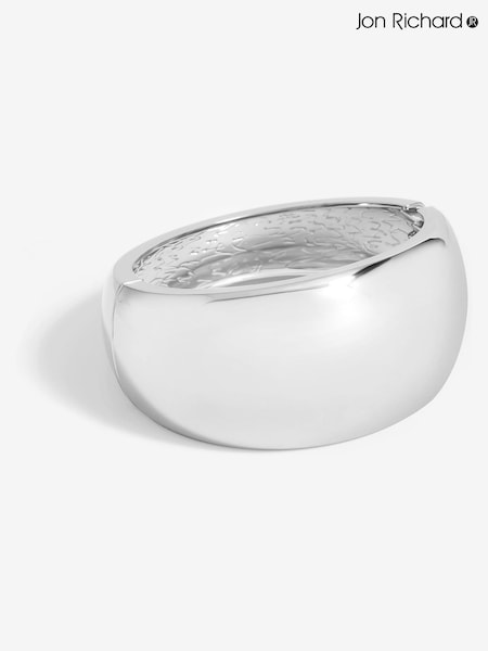 Jon Richard Silver Tone Wide Polished Cuff Bracelet (F84060) | €25
