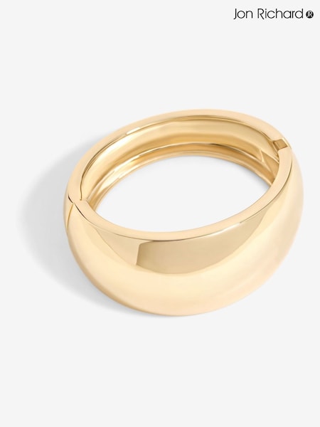 Jon Richard Gold Tone Wide Polished Cuff Bracelet (F84078) | €36