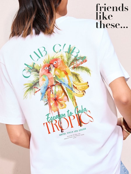 Trópicos - Friends Like These Graphic Print T-Shirt (F84158) | R$ 245