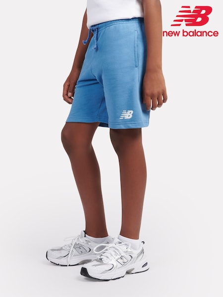 New Balance Blue Kids French Terry Stacked Logo 100% Cotton Shorts (F84226) | 1,802 UAH - 2,163 UAH