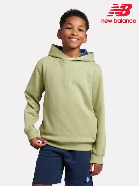 New Balance Green Kids Premium Contrast Hoodie (F84228) | R$ 640 - R$ 710