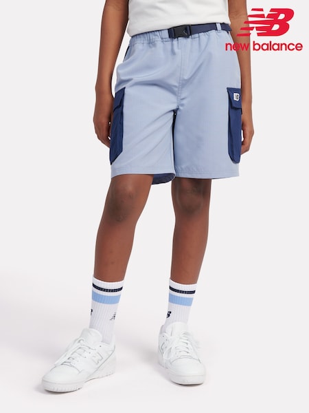 New Balance Blue Kids Premium Ripstop Shorts (F84233) | €72 - €86