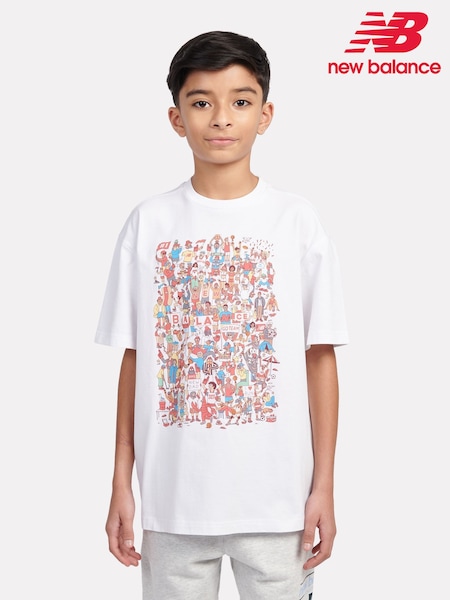 New Balance Kids Crowd Graphic 100% Cotton T-Shirt (F84255) | ‏124 ر.ق. - ‏148 ر.ق.
