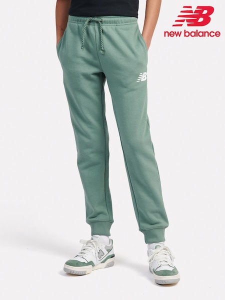 Verde - Pantaloni sport New Balance pentru băieți 100% bumbac Material plușat franțuzesc cu logo suprapus (F84263) | 298 LEI - 357 LEI