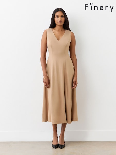Finery Adele Ponte Jersey Midi Dress (F84264) | €78