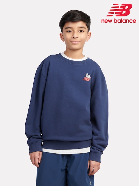 New Balance Blue Kids Sneaker Guy Crew Sweatshirt (F84267) | €66 - €80