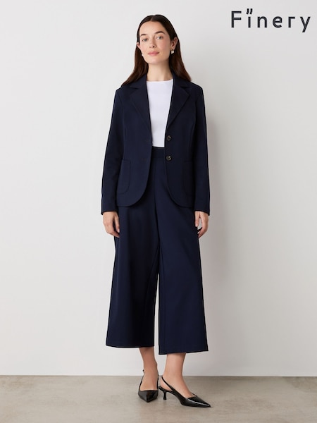 Finery Navy Jules Ponte Jersey Blazer (F84284) | €91