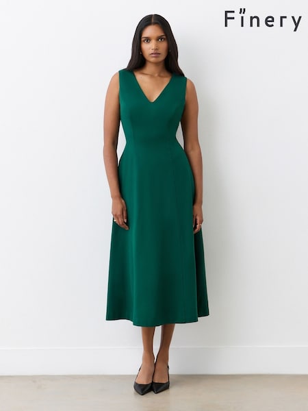 Finery Adele Bottle Ponte Jersey Midi Dress (F84293) | €78