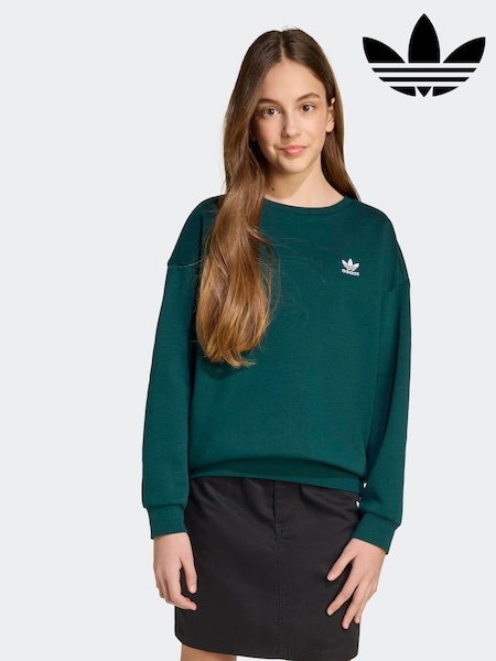 adidas Originals Green Boyfriend Crew Kids Sweatshirt (F84682) | €37