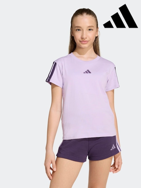 adidas Purple Essentials Kids T-Shirt (F84703) | 64 QAR