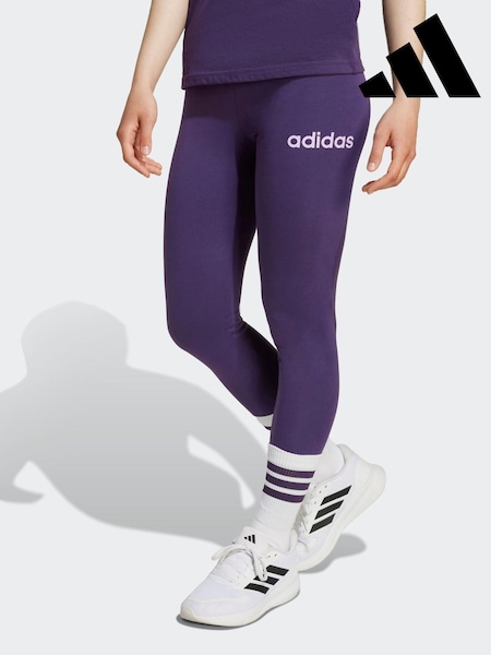 adidas Purple Essentials Linear Kids Leggings (F84708) | €16.50