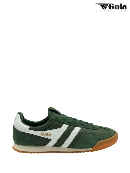 Verde - Gola Mens Europa Mesh Lace-Up Trainers (F84740) | 633 LEI