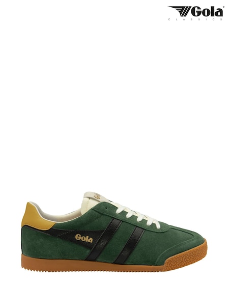 Gola Green Mens Elan Suede Lace-Up Trainers (F84743) | ₪453