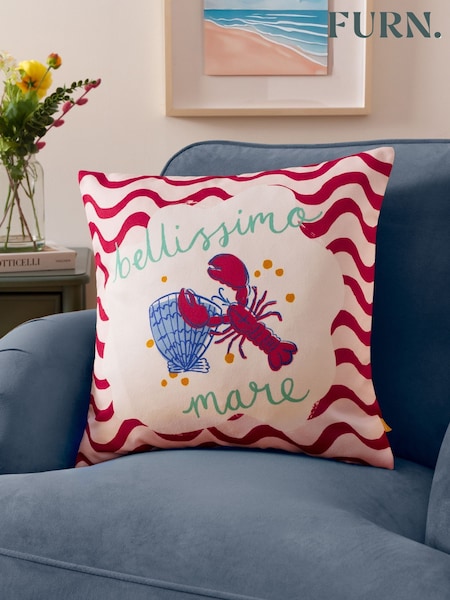 Furn Red Bellissimo Lobster Fibre Filled Cushion (F84749) | €20